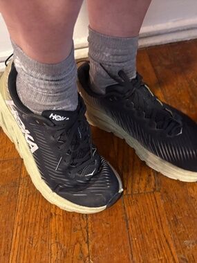 Well Worn Stinky Hoka Running Tennis Shoes Sneakers